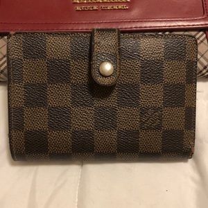 authentic Damier Ebene Canvas Porte-Monnaie Wallet